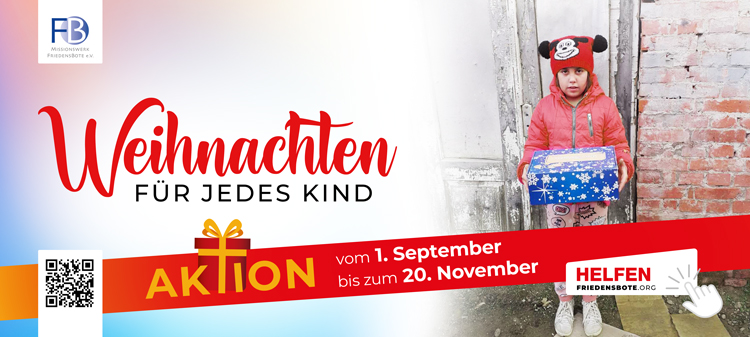 flyer Weihnachten für Jedes Kind Missionswerk FriedensBote